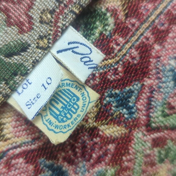 Vintage Tapestry Pandora Cropped Blazer Jacket Button Down Women's Size *Small - Picture 6 of 12